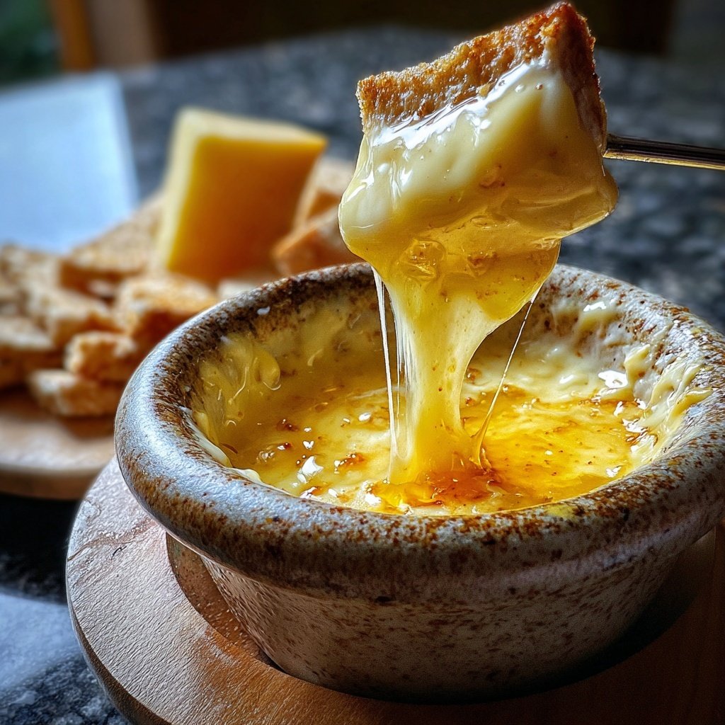 Fondue with Brie and Honey