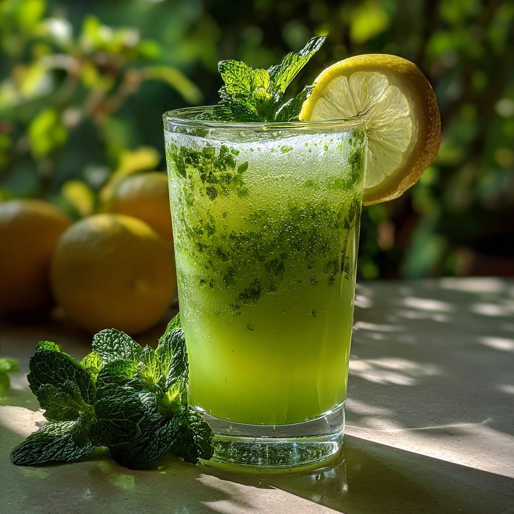 Fresh Mint Lemon Spring Drink