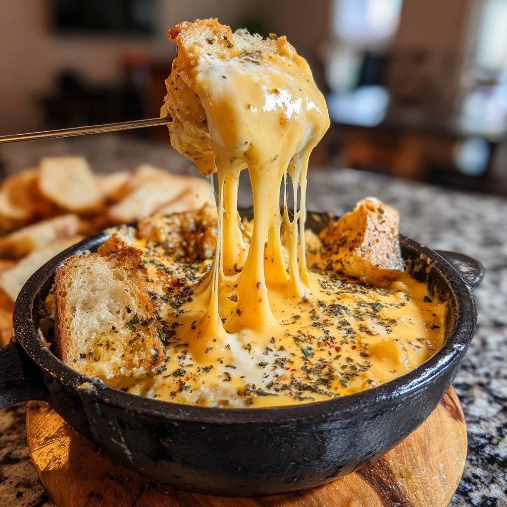 Fondue with Smoked Gouda Blend