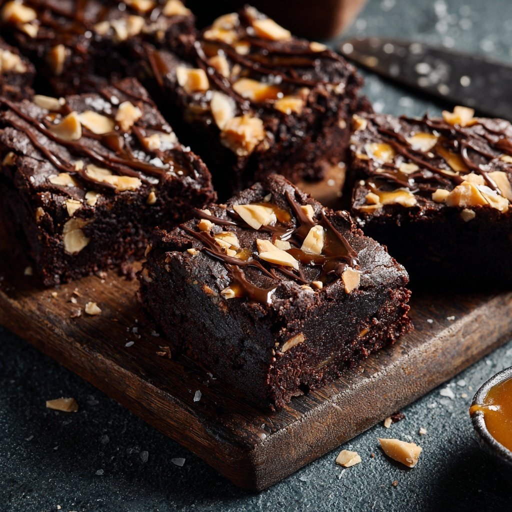 Cottage Cheese Brownies with Maple Almond Topping