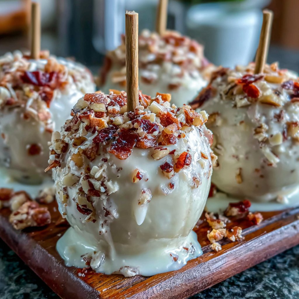 White Chocolate Candy Apples
