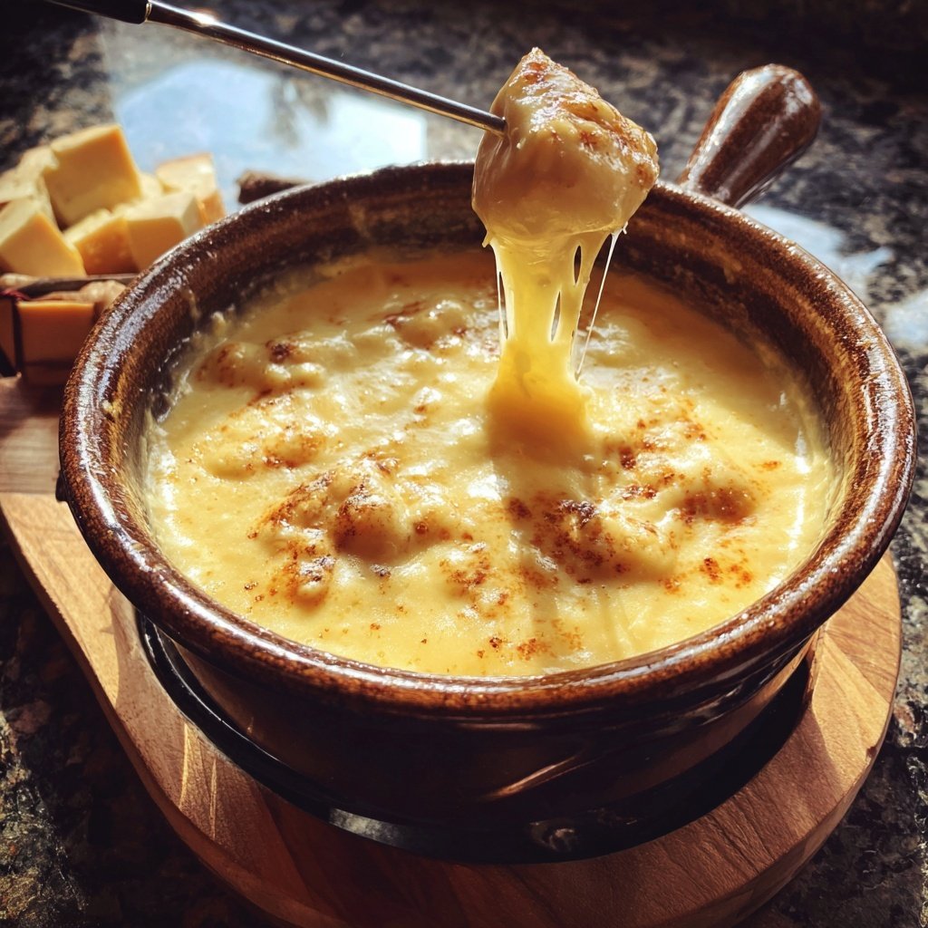 Fondue with Gruyere and Emmental