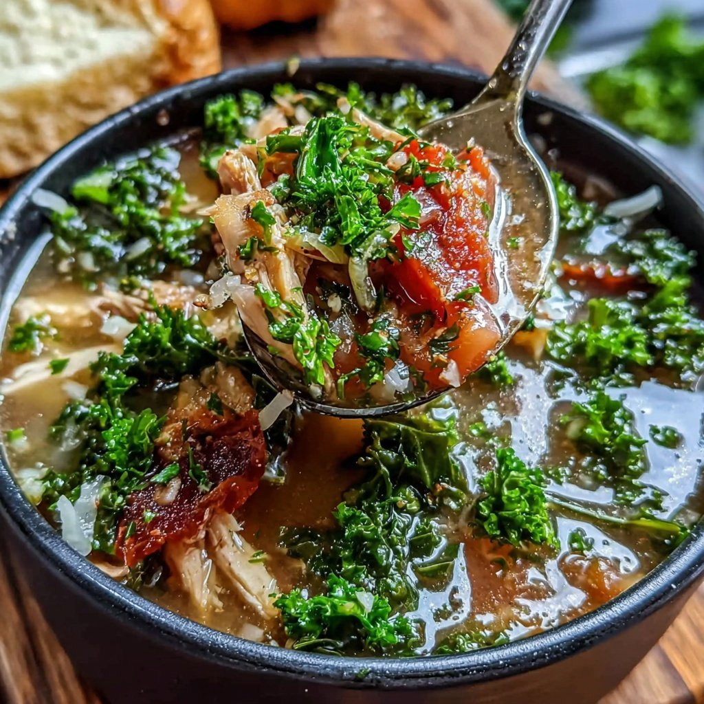 Healthy Chicken And Kale Soup