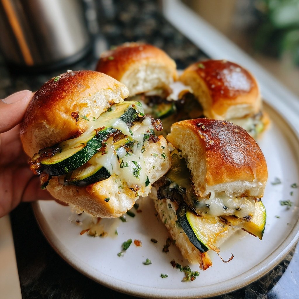 Sliders with Grilled Zucchini