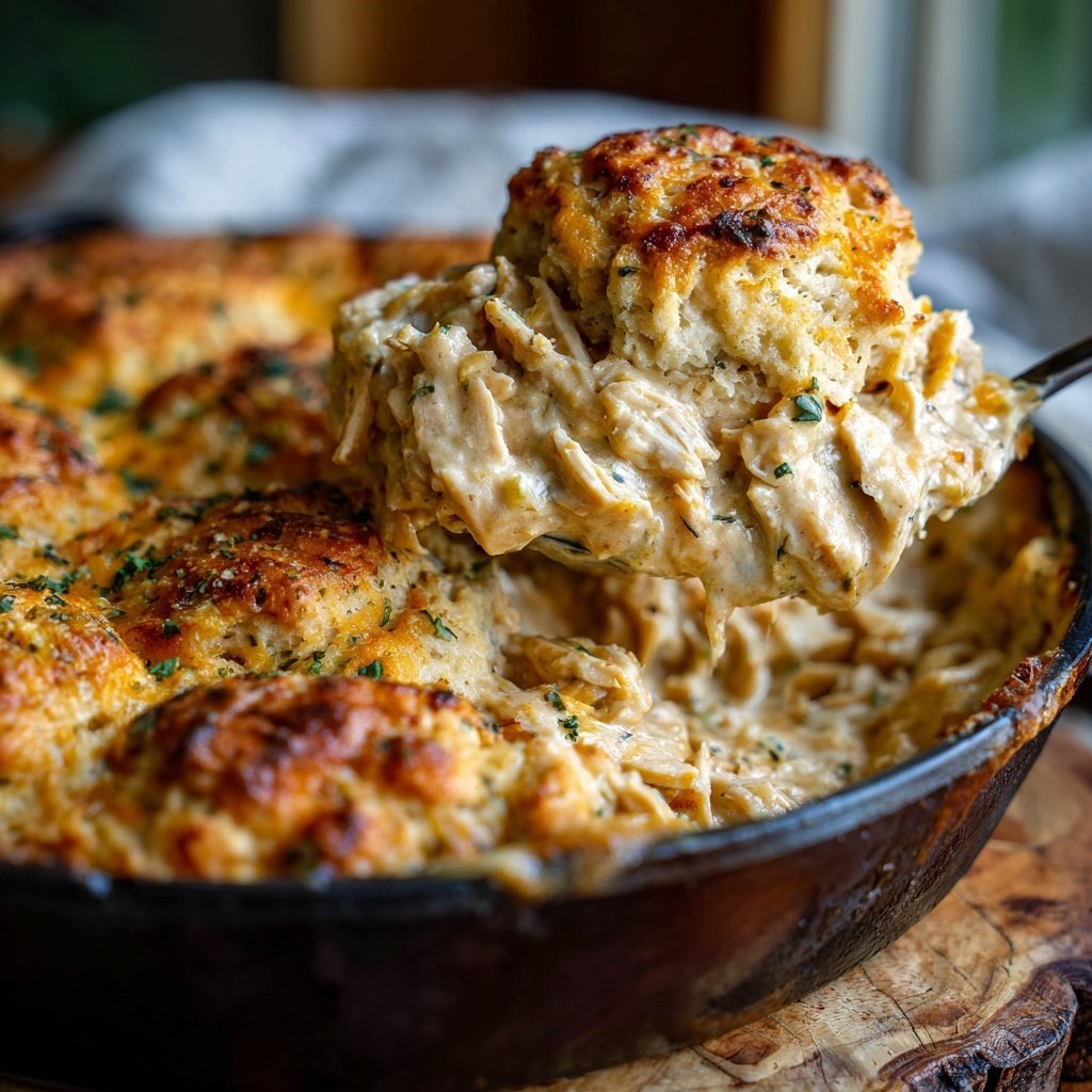 Chicken And Biscuit Casserole