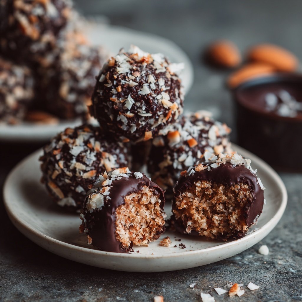 Chocolate Almond Coconut Bites