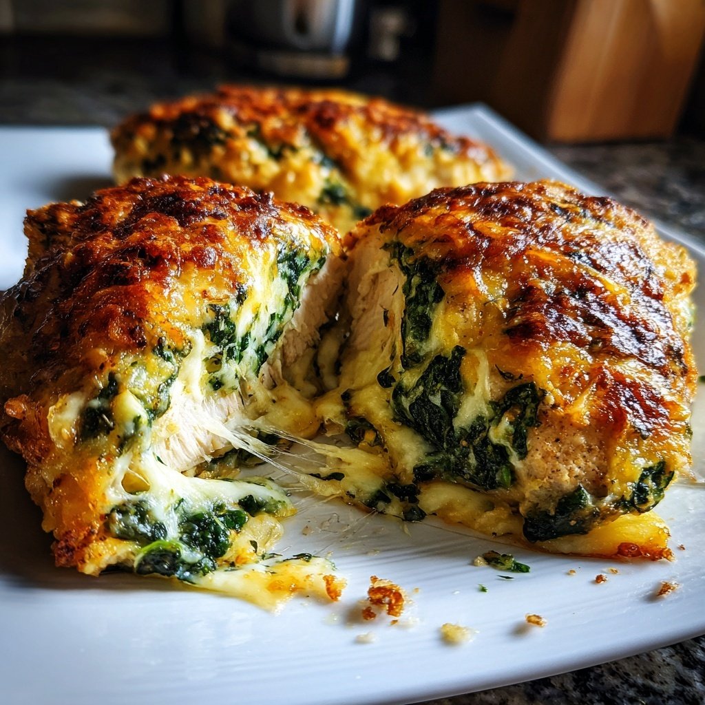 Stuffed Chicken Breast with Spinach and Cheese