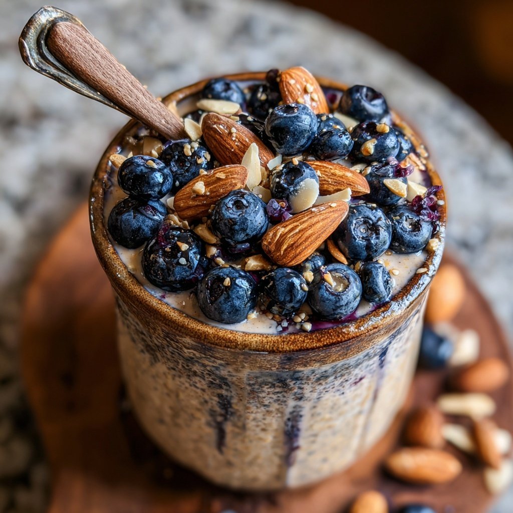 Blueberry Almond Overnight Oats