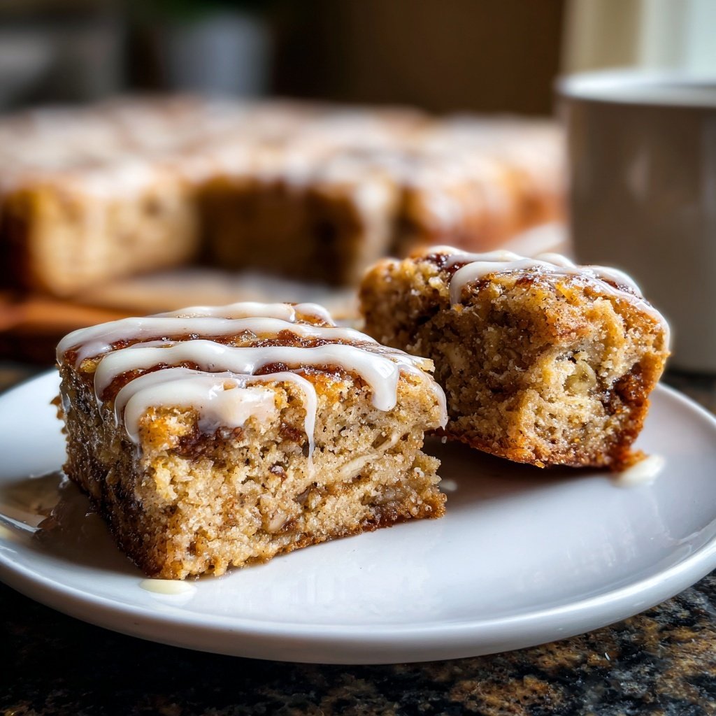 Cinnamon Banana Breakfast Squares