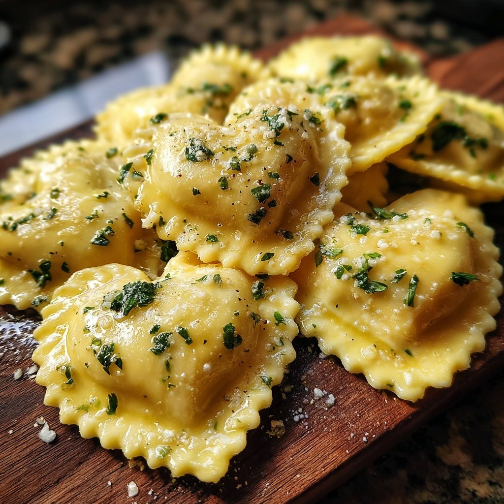 Heart-Shaped Ravioli with Ricotta and Herbs