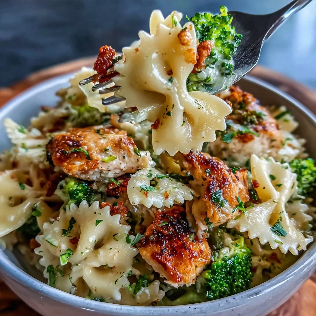 Bow Tie Pasta With Chicken And Broccoli