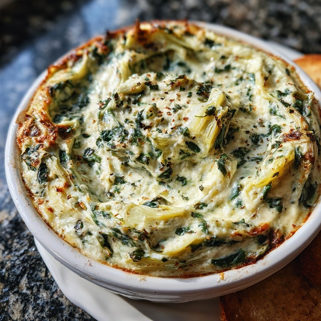 Super Bowl Spinach Artichoke Dip