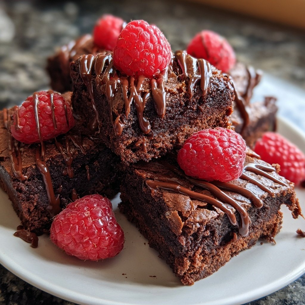 Chocolate Raspberry Brownies