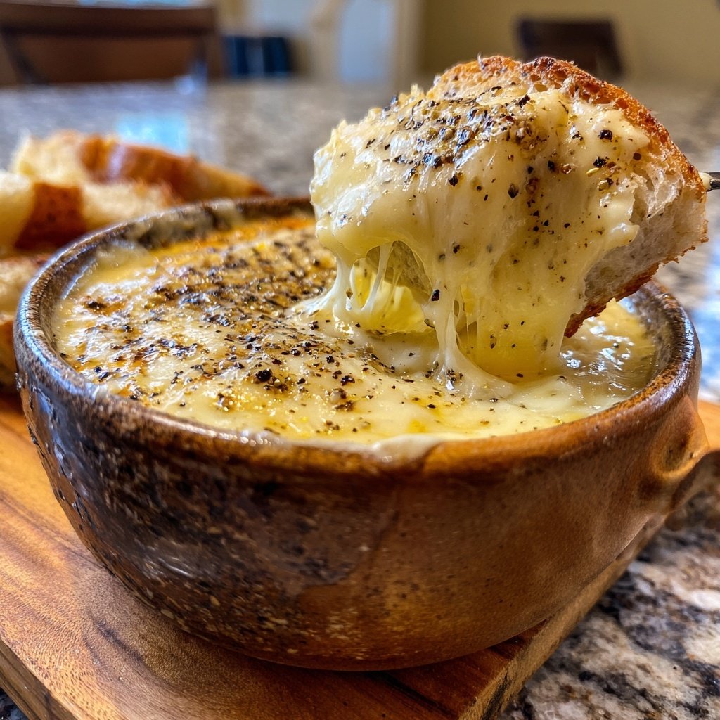 Fondue with Fontina and Black Pepper