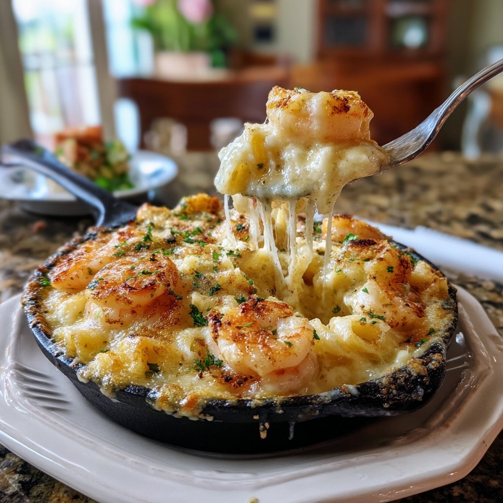 Shrimp Alfredo Bake