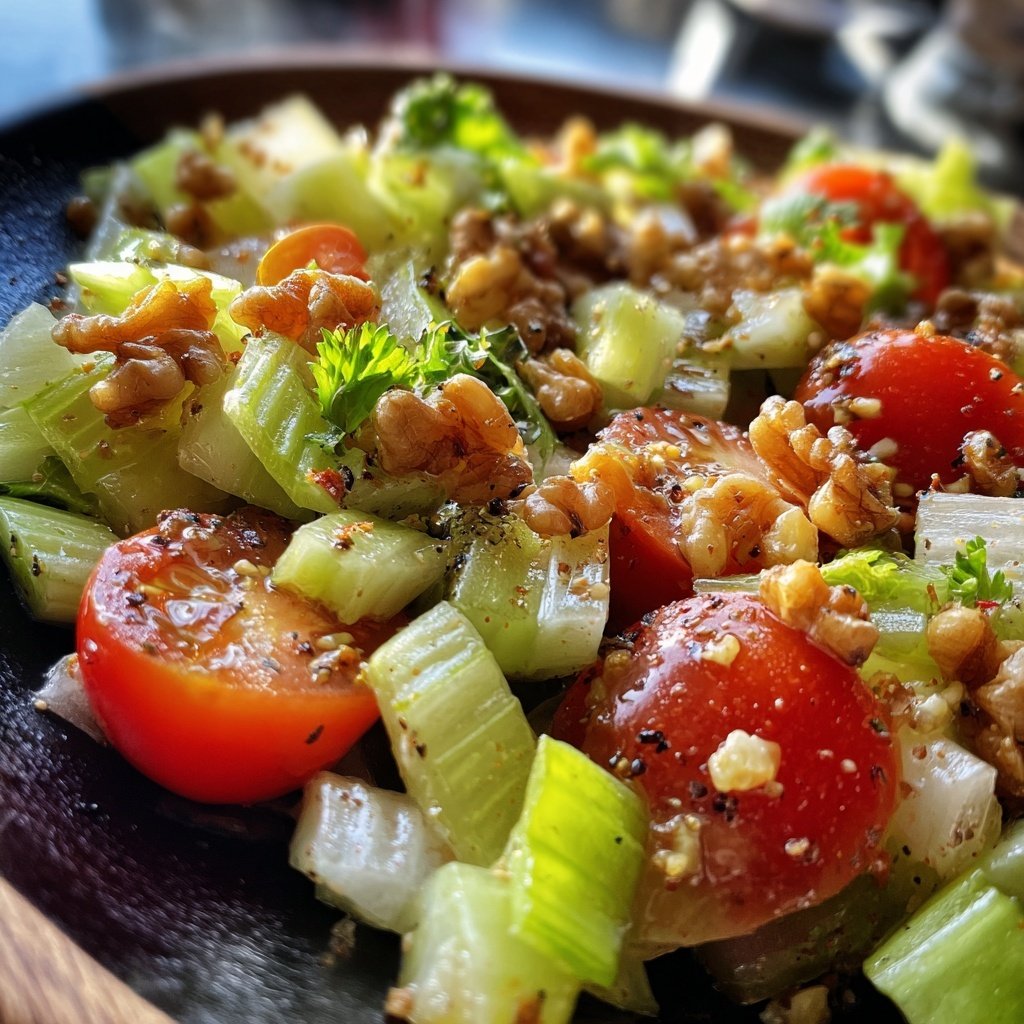 Celery Salad With Mustard Dressing